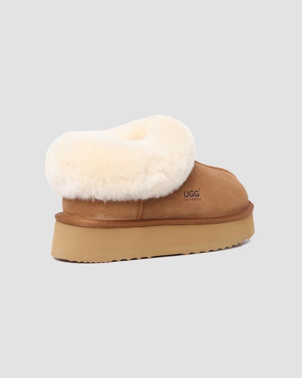 Platinum Platform Ugg Slippers