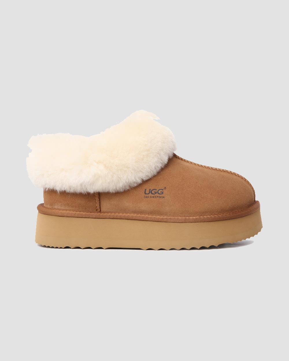 Platinum Platform Ugg Slippers