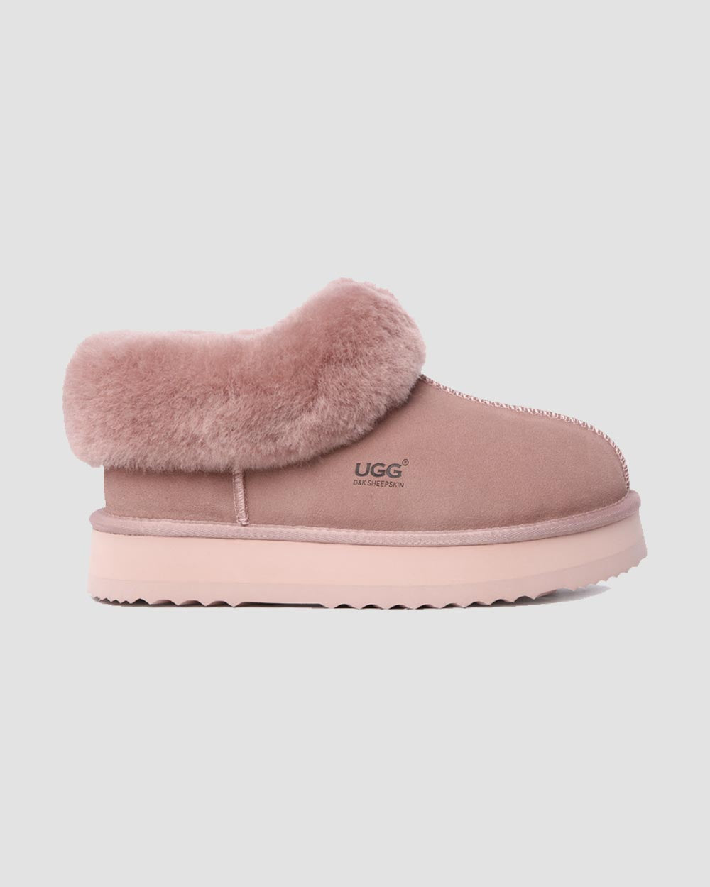 Platinum Platform Ugg Slippers