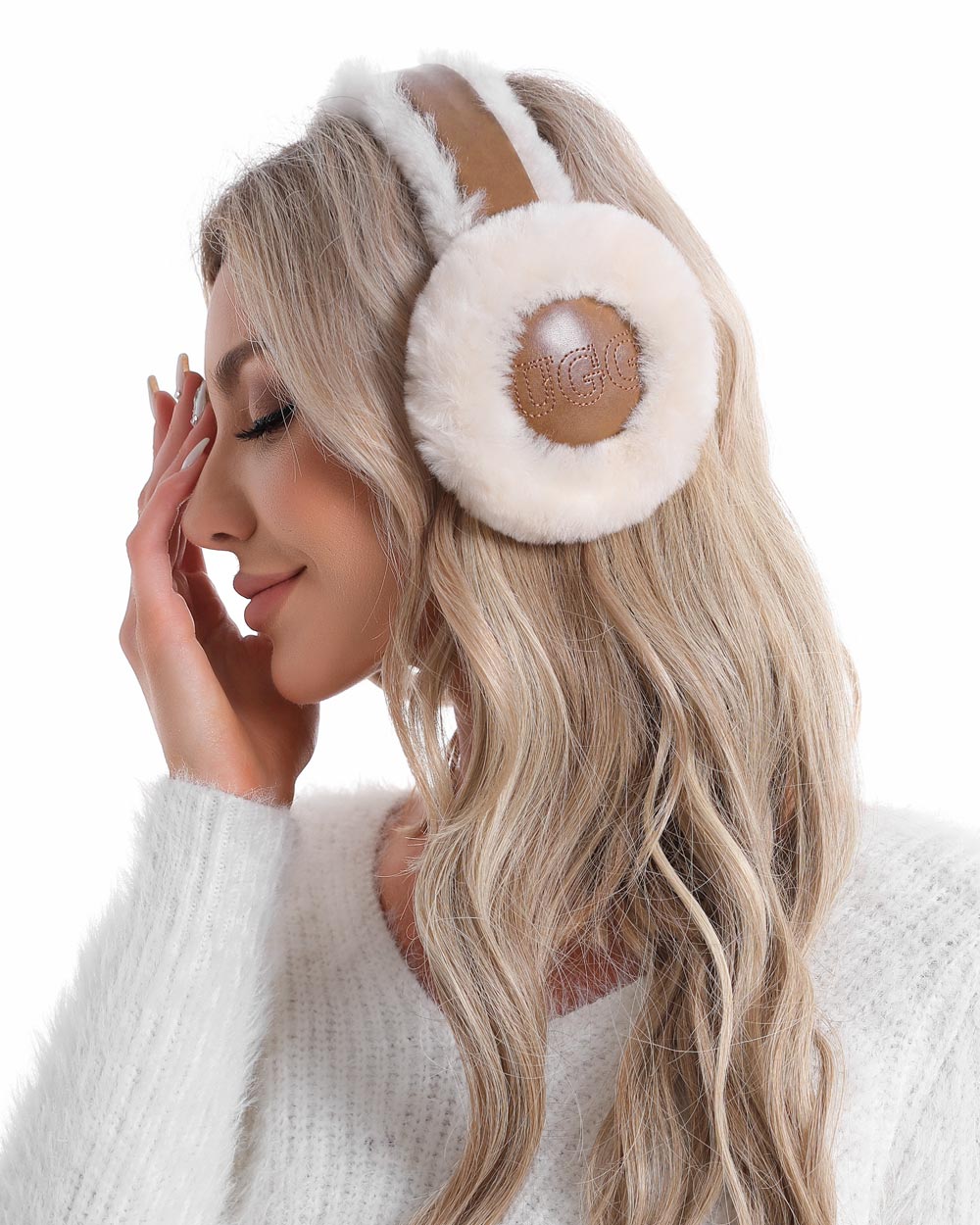 sheepskin ugg earmuffs chestnut live